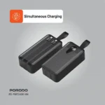 Porodo 50000mAh Power Bank Integrated Cables