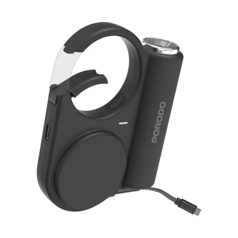 Porodo 5000mAh Outdoor Power Bank 70 cm Retractable Type-C