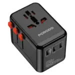 Porodo 5Gbps USB HUB Universal Travel Adapter 65W GaN Charger