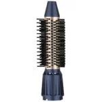 Porodo 5-In-1 Hot Air Brush Styling Set with Straightening & Curling Tool - Blue & Gold