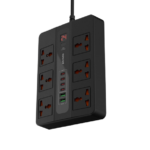 Porodo 6 AC 2 USB-A 24W & 4 USB-C PD 36W Multi-Port Super Hub 3M 3000W UK