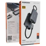 Porodo 7-IN-1 Multi Port USB-C Hub
