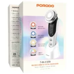 Porodo 7-In-1 LED Microcurrent Facial Massager with Warm Vibration & Serum Infusion