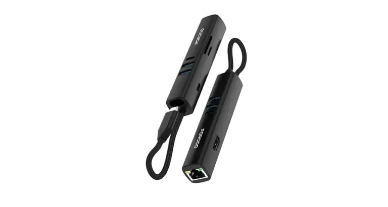 Porodo 8-In-1 Multi-Port USB Hub with 5Gbps Transfer Speed