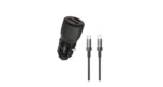 Porodo 95W Car Charger Transparent With 0.9M Lightning Cable