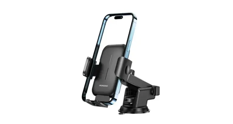 Porodo Adjustable Clamps Dash & Windshield Mount