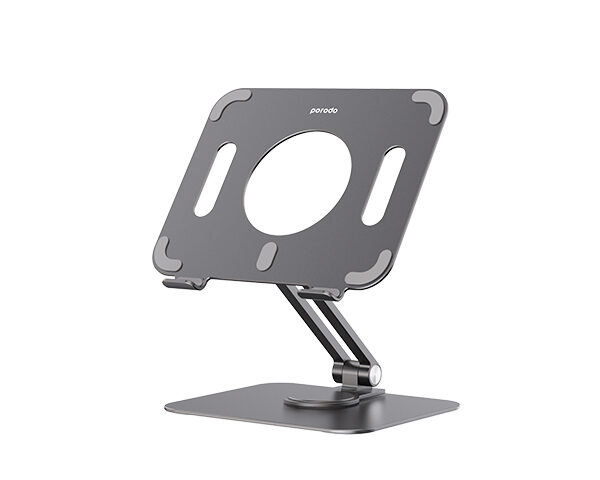 Porodo Alum. Alloy Holder Angle Adjustable And Rotatable Tablet Stand