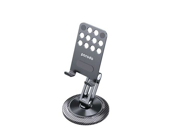 Porodo Alum. alloy x carbon fiber 360% Rotate Phone Stand