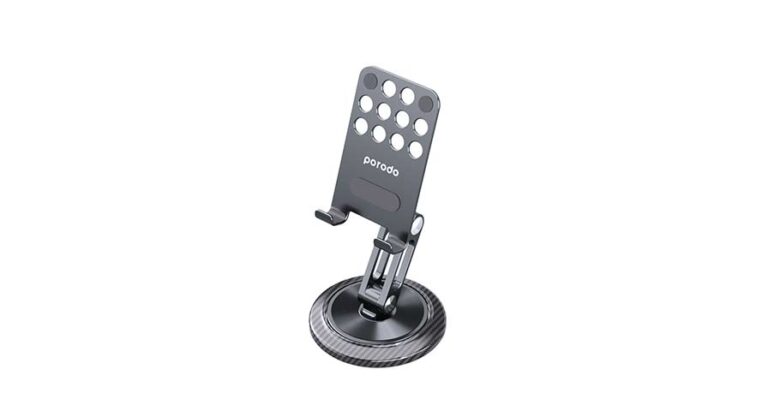 Porodo Alum. alloy x carbon fiber 360% Rotate Phone Stand