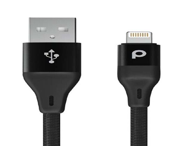 Porodo Aluminum Braided Lightning Cable 1.2M 2.4A