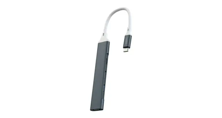Porodo Aluminum Multi-Port USB-C Hub with 5Gbps Data Transfer
