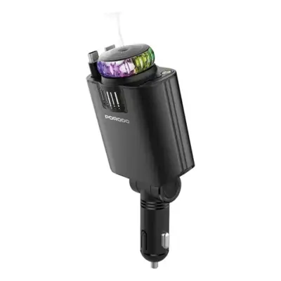 Porodo Aromaglow 120W Fast Car Charger with Aromatherapy Diffuser