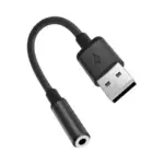 Porodo Audiolink Female 3.5mm to USB-A Audio Jack Adapter