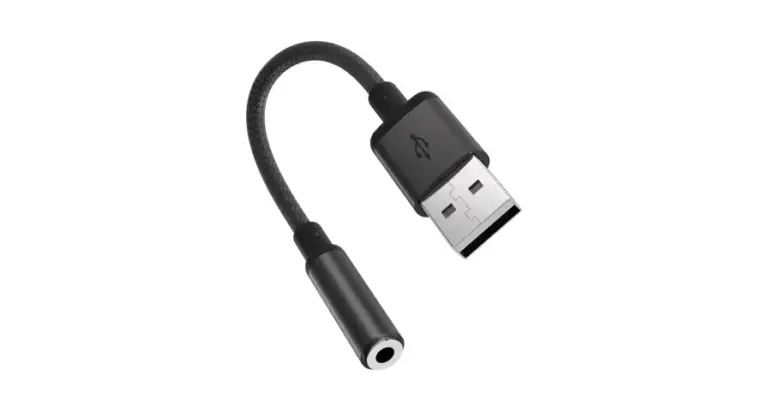 Porodo Audiolink Female 3.5mm to USB-A Audio Jack Adapter