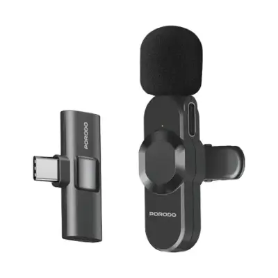 Porodo Audix Lavalier Microphone Type-C & Lightning