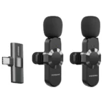 Porodo Audix Pro Lavalier Dual Microphone Type-C & Lightning