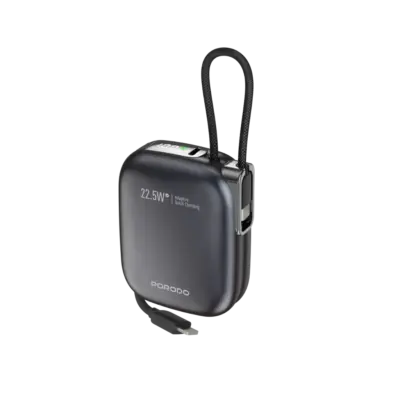 Porodo Bali 10000mAh Power Bank Built-in Lighting & USB-C Cable