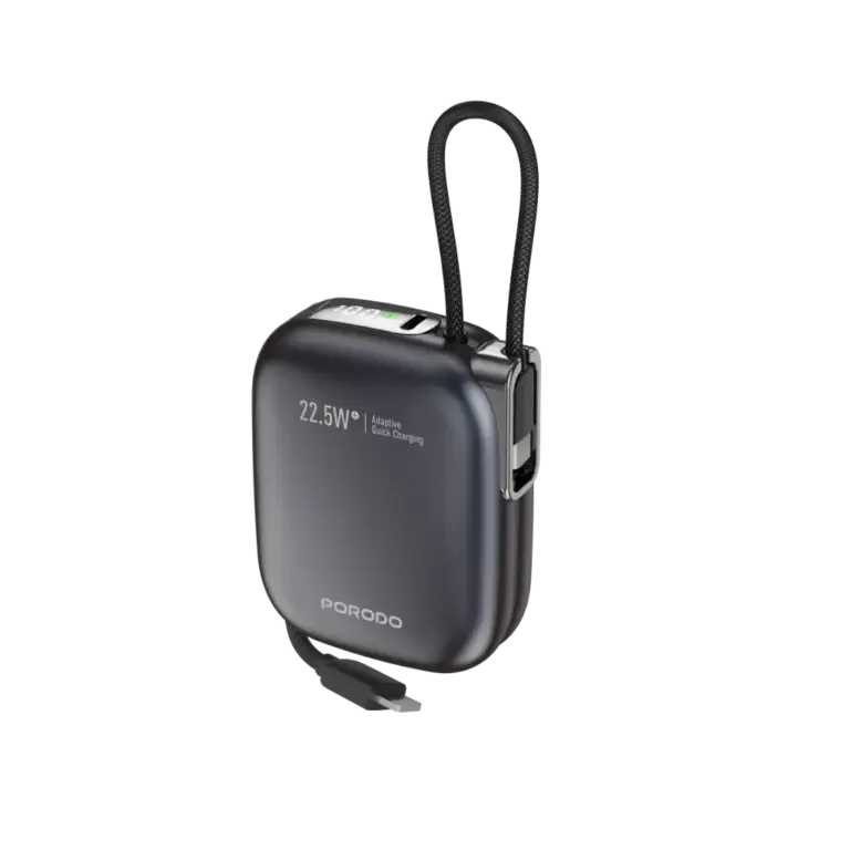 Porodo Bali 10000mAh Power Bank Built-in Lighting & USB-C Cable