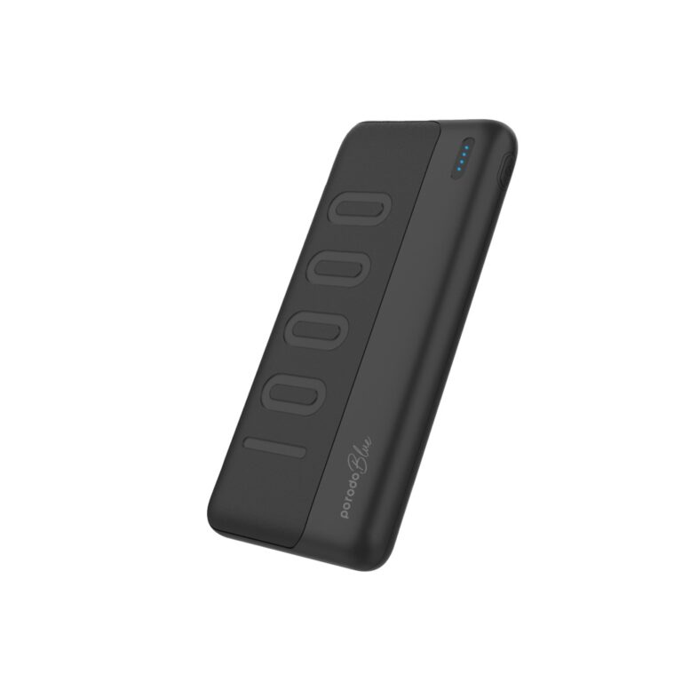 Porodo Blue 10000mAh Slim Power Bank Dual USB-A Output