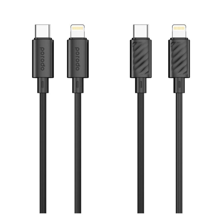 Porodo Blue 20W PD Type C to Lightning PVC Cable 1.2M