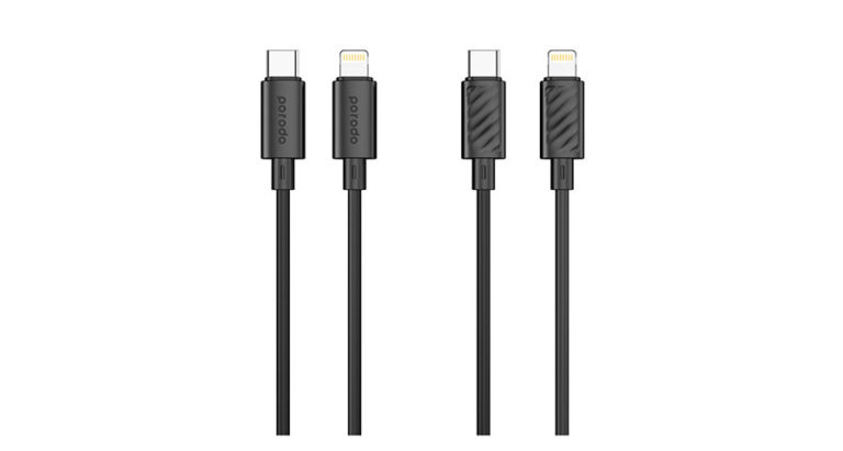Porodo Blue 20W PD Type C to Lightning PVC Cable 1.2M