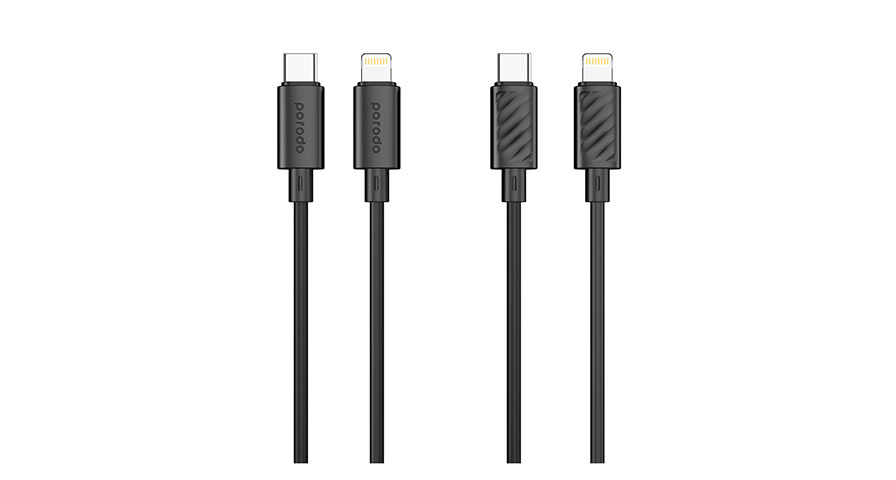 Porodo Blue 20W PD Type C to Lightning PVC Cable 1.2M