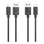 Porodo Blue 3A USB A to Lightning PVC Cable 1.2M