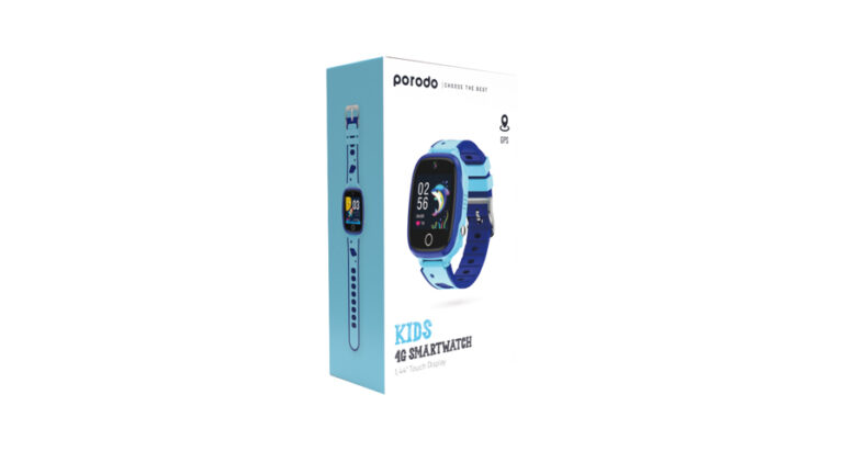Porodo Blue 4G Kids GPS Smart Watch with Setracker 2 app