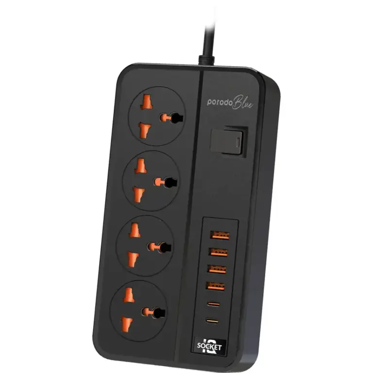 Porodo Blue 4 AC Power Strip