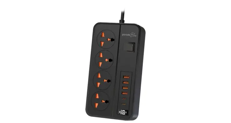 Porodo Blue 4 AC Power Strip