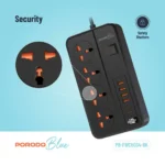 Porodo Blue 4 AC Power Strip