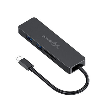 Porodo Blue 5 in 1 USB-C Hub HDMI USB SD MicroSD