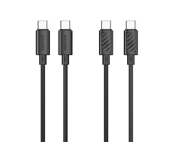 Porodo Blue 60W PD Type C to C PVC Cable 1.2M