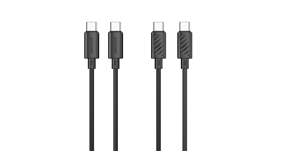 Porodo Blue 60W PD Type C to C PVC Cable 1.2M