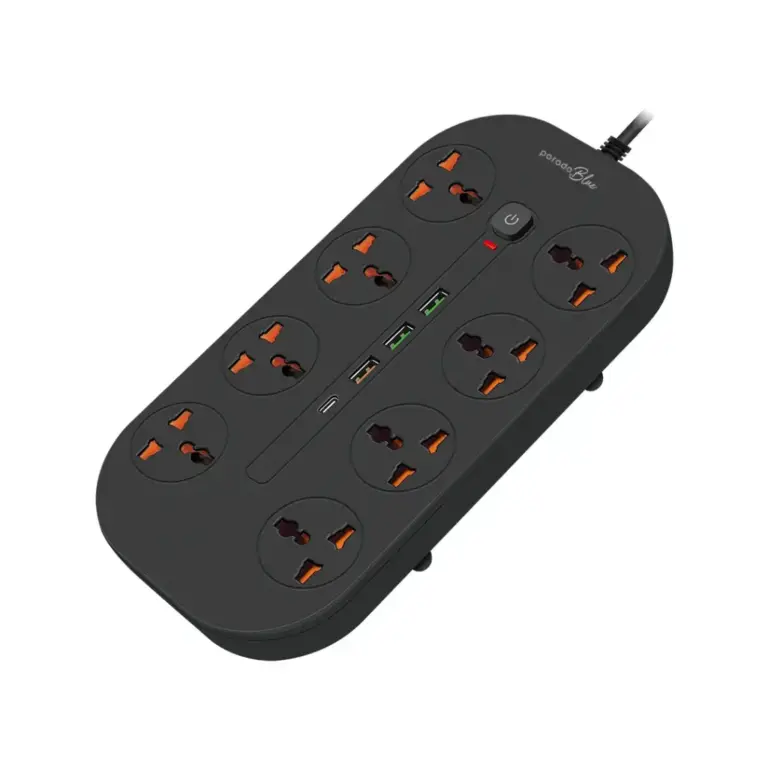 Porodo Blue 8 AC Power Strip