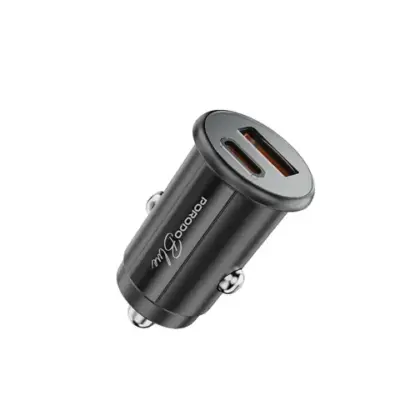 Porodo Blue Dual Port 30W Car Charger