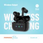Porodo Blue Earbuds Pro2 Touch Display - ANC + ENC