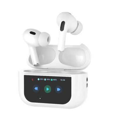 Porodo Blue Earbuds Pro2 Touch Display - ANC + ENC