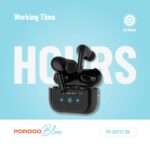 Porodo Blue Earbuds Pro2 Touch Display - ANC + ENC