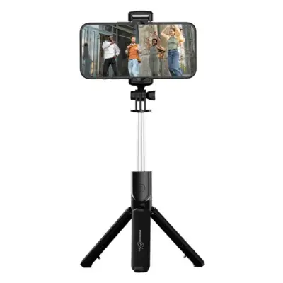 Porodo Blue FlexiTripod Selfie Stick with Foldable Tripod