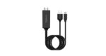 Porodo Blue Lightning With USB To HDMI Ultra HD Cable (2m)