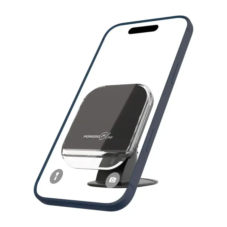 Porodo Blue MagSafe Car Phone Mount with Strong Magnetic Hold