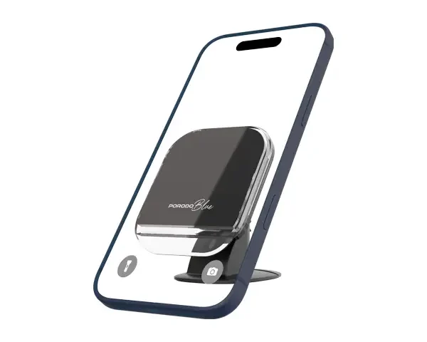 Porodo Blue MagSafe Car Phone Mount with Strong Magnetic Hold