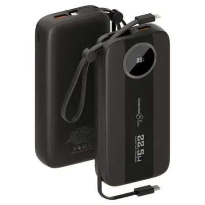 Porodo Blue Specca Multi-Port Power Bank with Type-C & Lightning Cable