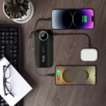 Porodo Blue Specca Multi-Port Power Bank with Type-C & Lightning Cable