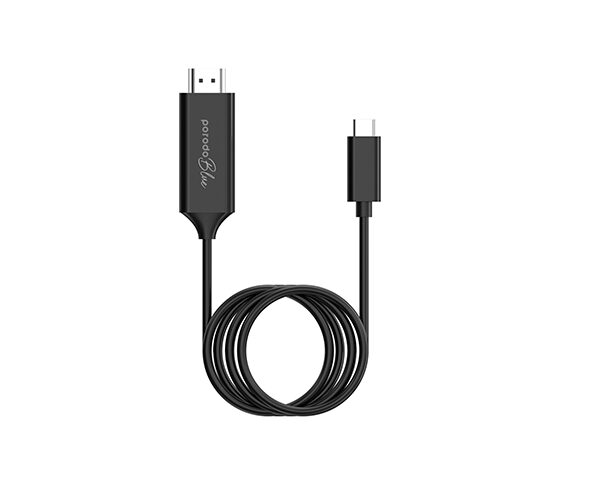 Porodo Blue Type-C To HDMI Ultra HD Cable (2M)