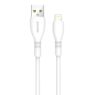 Porodo Blue USB-A To Lightning Durable Fast Charge & Data Cable 1.2m/4ft