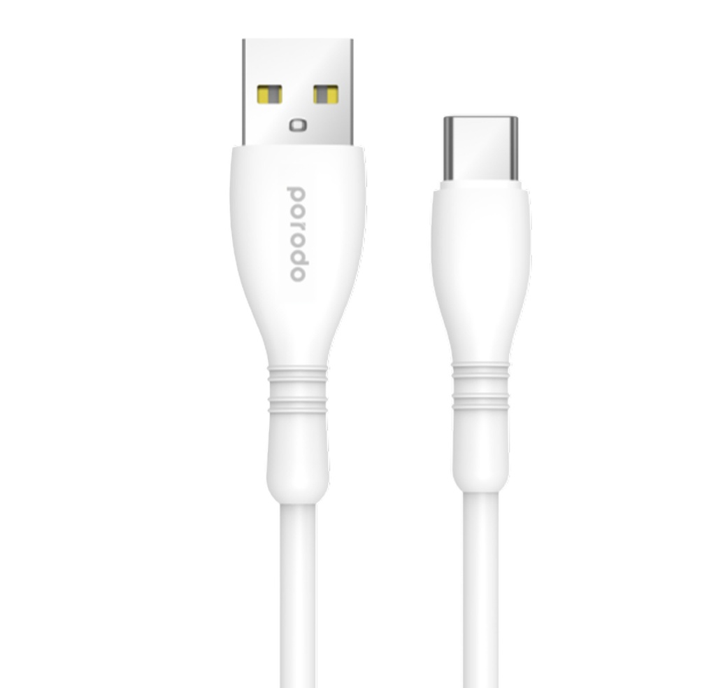 Porodo Blue USB-A To Type-C Durable Fast Charge & Data Cable 1.2m/4ft