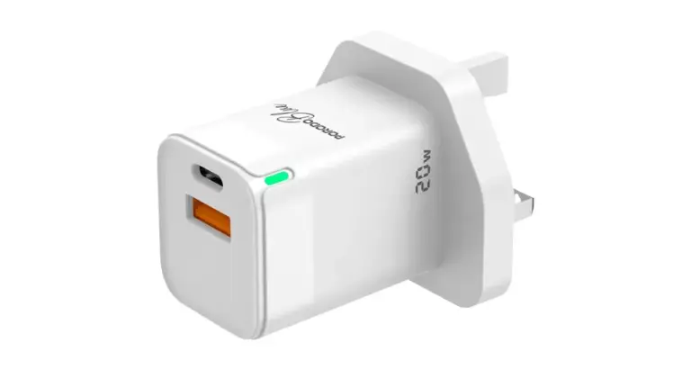 Porodo Blue Ultra-Quick Charger USB-A to USB-C