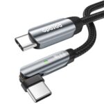 Porodo Braided 100W PD C to C Cable With Rotatable Head 1M